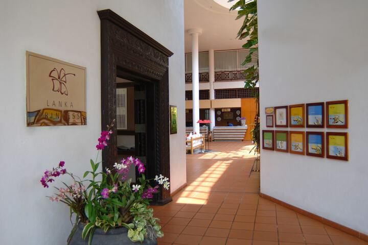 Interior entrance