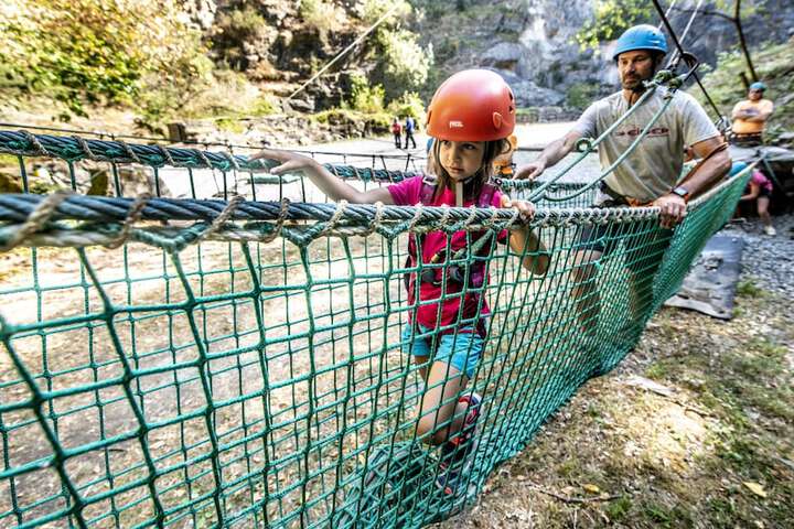 Outdoor rock climbing