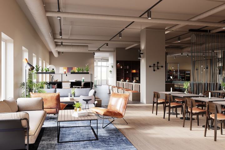 Lobby sitting area