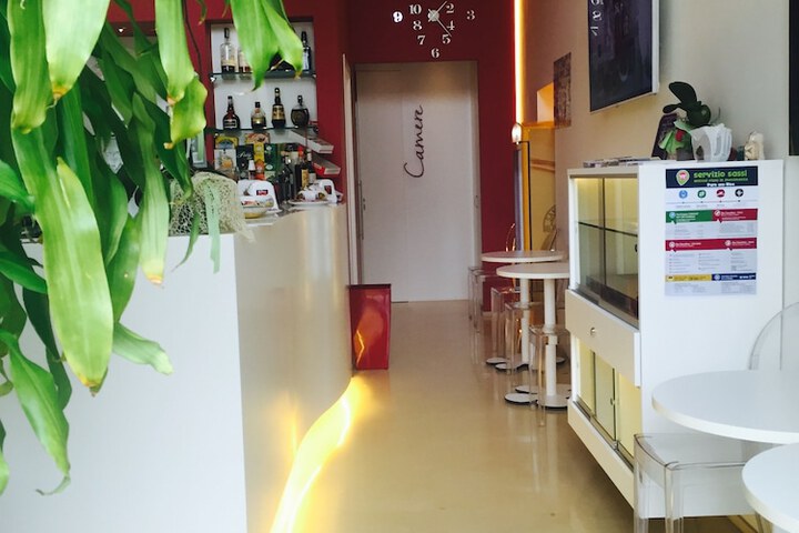 Interior entrance