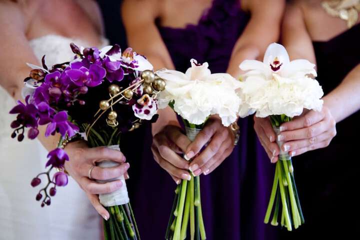 Outdoor wedding area