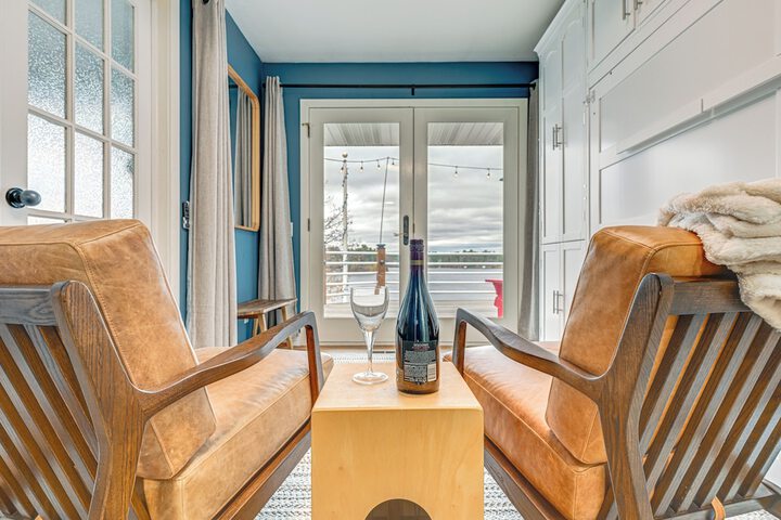 Dock Deck & View: Lakefront Chippewa Falls Studio