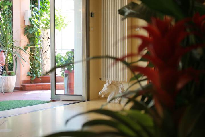 Interior entrance