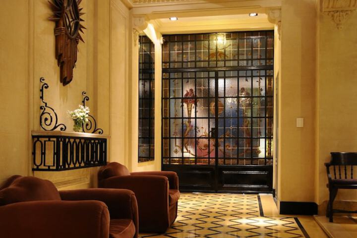 Interior entrance