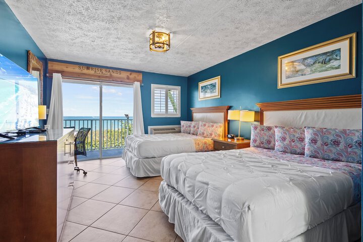 Image of Oceanfront Inn Room #20- Ocean View Balcony 2 Full Beds