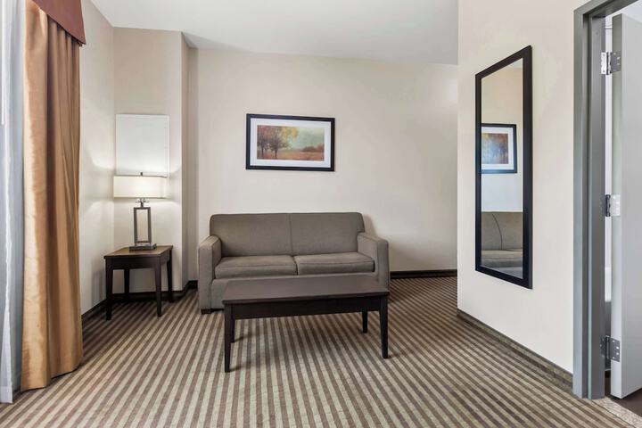 Suite 1 King Bed Sofa Bed Work Desk Microwave and Refrigerator WiFi Full Breakfast (3 of 19)