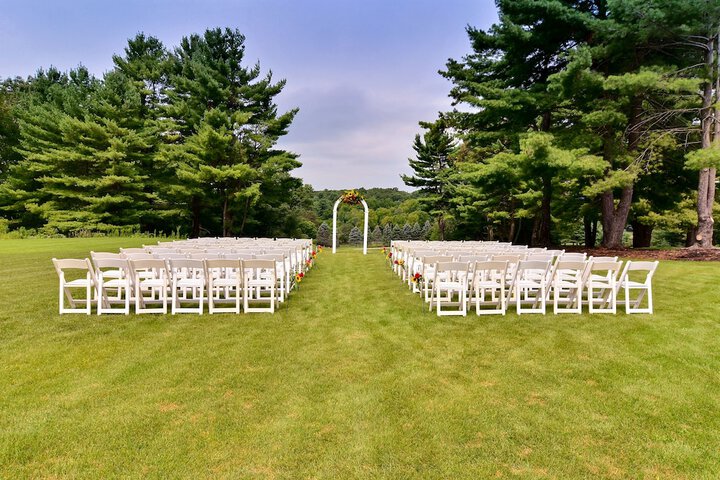 Outdoor wedding area