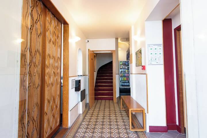 Interior entrance