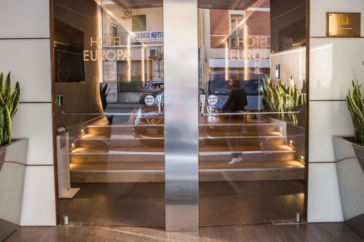 Interior entrance