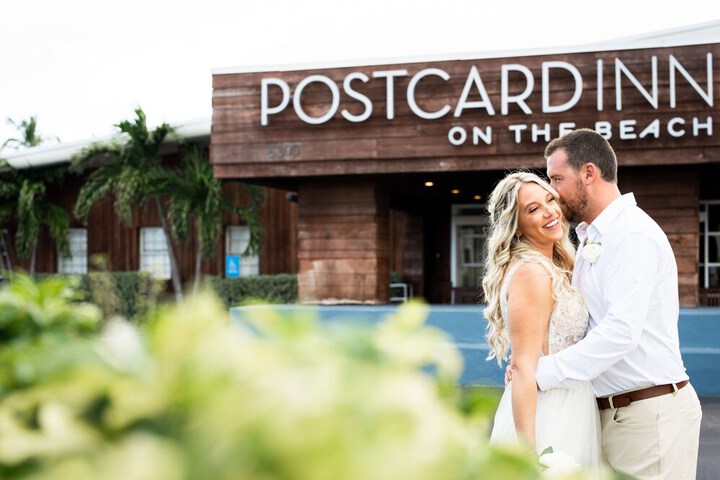 Outdoor wedding area