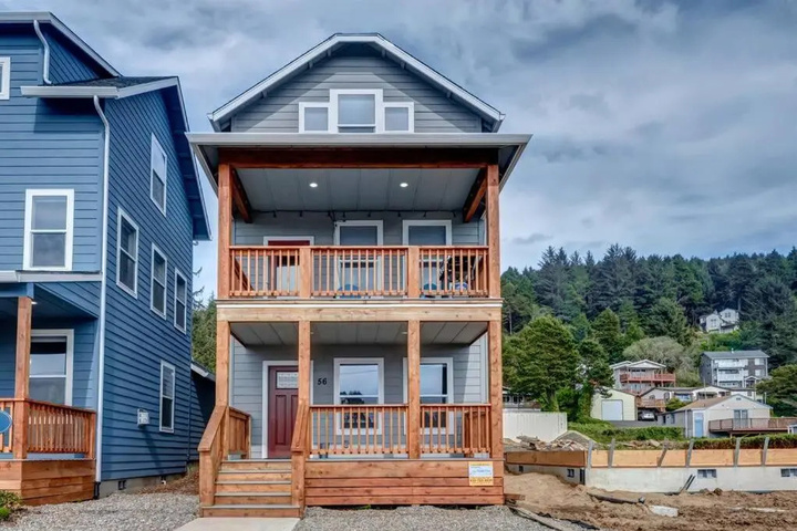 Exterior of NEW Tri Level Home with Ocean View and 3 En Suite Bedrooms