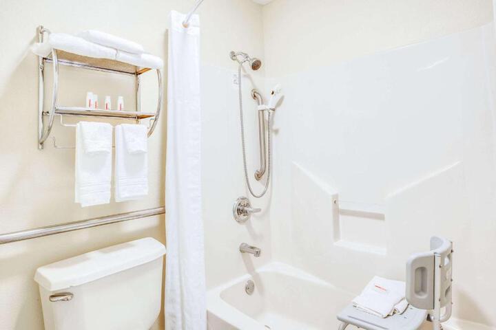 1 Queen Bed Mobility Accessible Bathtub with Grab Bars (6 of 22)