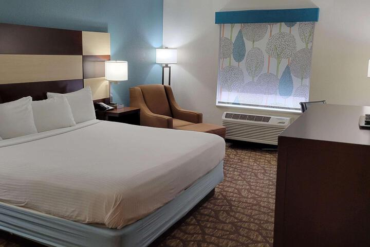 1 King Bed Executive Room, Microwave and Refrigerator High Speed Internet Accessible Shower Only Full Breakfast (6 of 11)