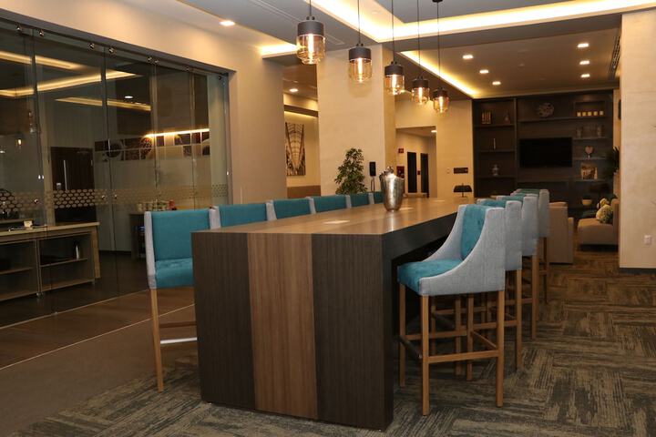 Interior entrance