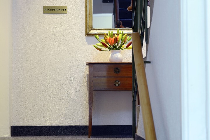 Interior entrance