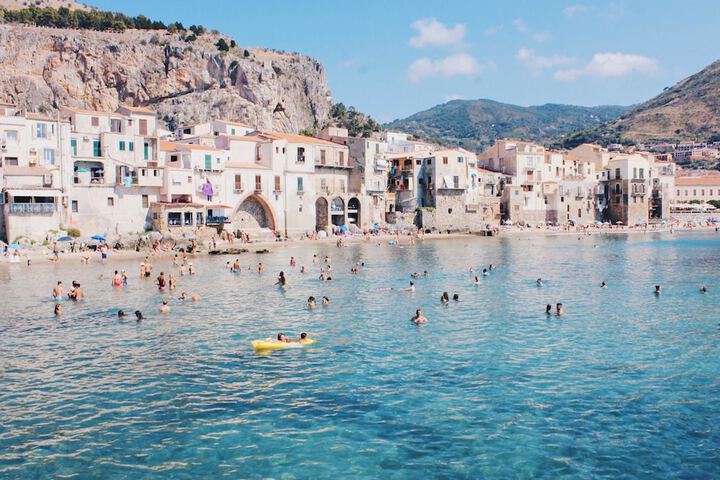 House With 2 Rooms in Cefalù With Wonderful sea View Pool Access En