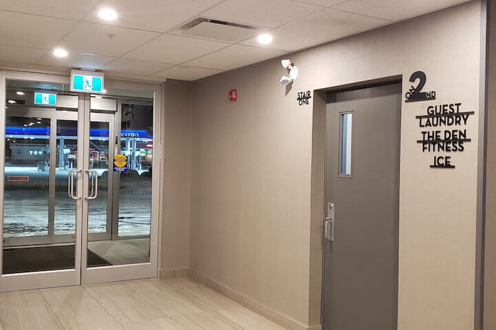 Interior entrance