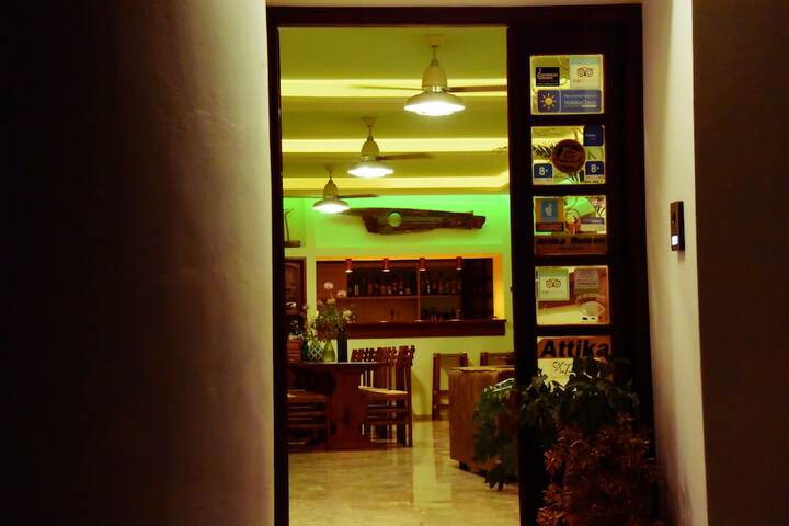 Interior entrance
