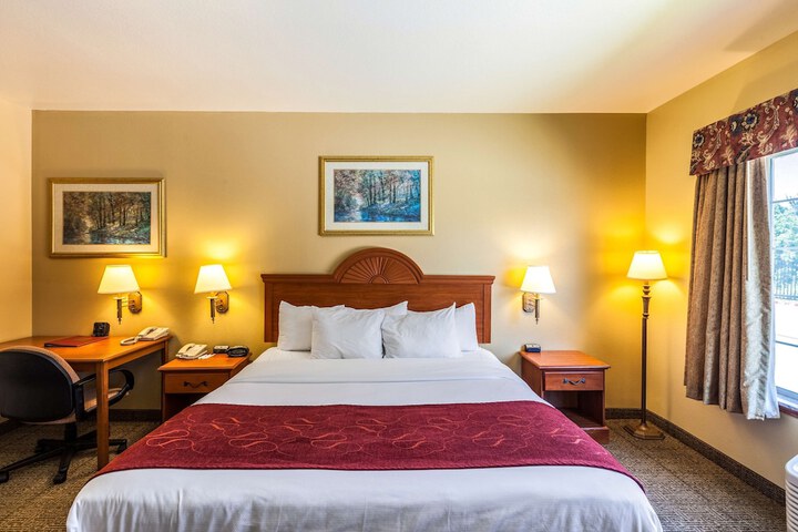 1 King Bed Flat Screen Television Microwave and Refrigerator High Speed Internet Accessible (6 of 11)