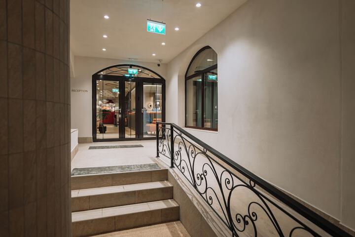 Interior entrance