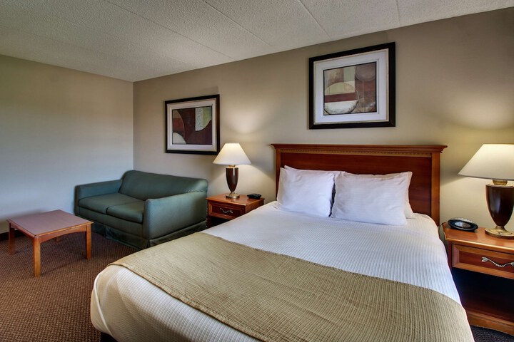 Accessible Suite Queen Bed Accessible Walk in Shower Sofa Bed Work Desk Microwave and Refrigerator Full Breakfast (18 of 30)