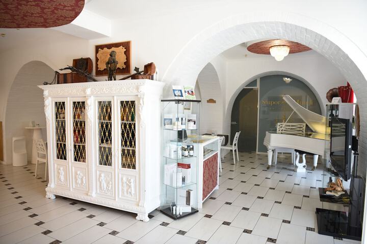 Interior entrance