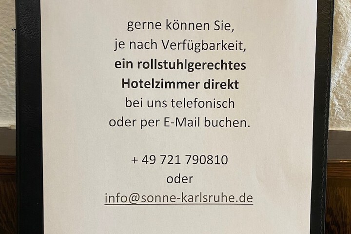 Hotel Sonne in Karlsruhe