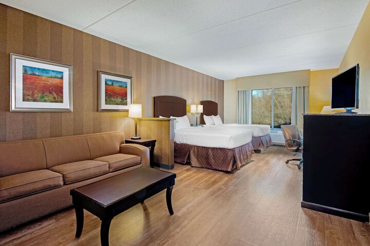 2 Double Beds Mobility Accessible Studio Suite with Sofa Bed (5 of 6)