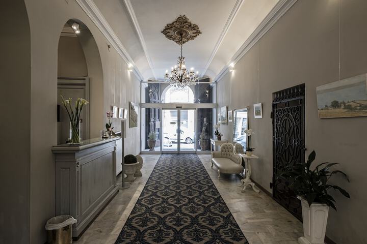 Interior entrance