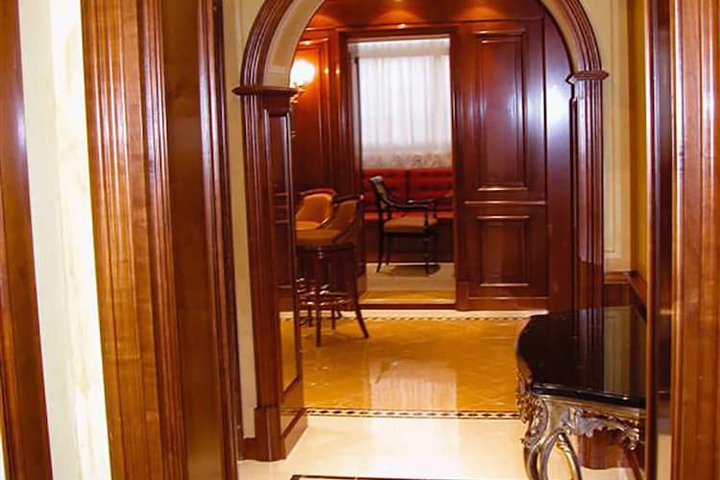 Interior entrance