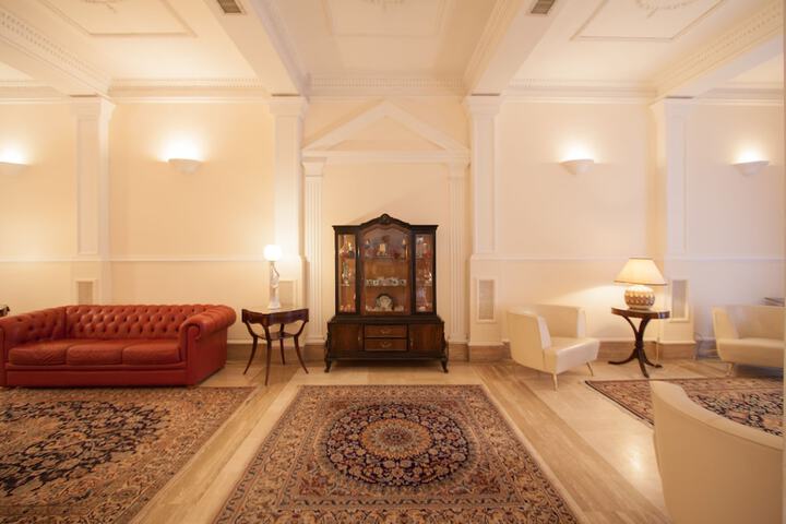 Interior entrance