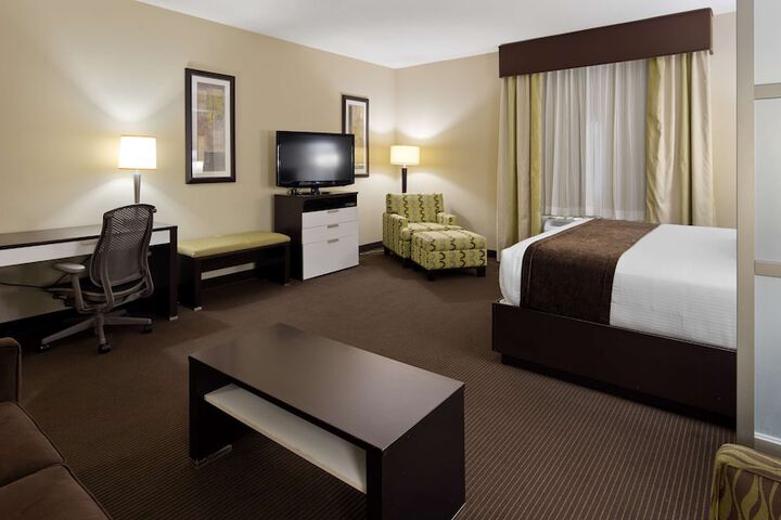1 King Bed Executive Room Pillow Top Mattress Flat Screen Television Microwave and Refrigerator (6 of 12)