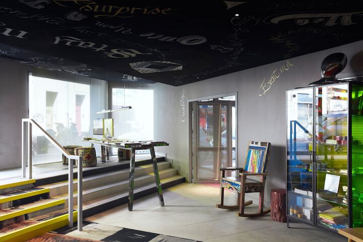 Interior entrance