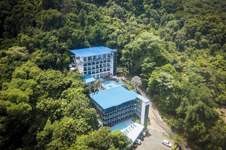 Exterior of El Faro Containers Beach Hotel