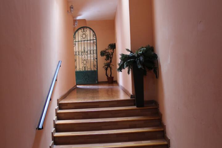 Interior entrance