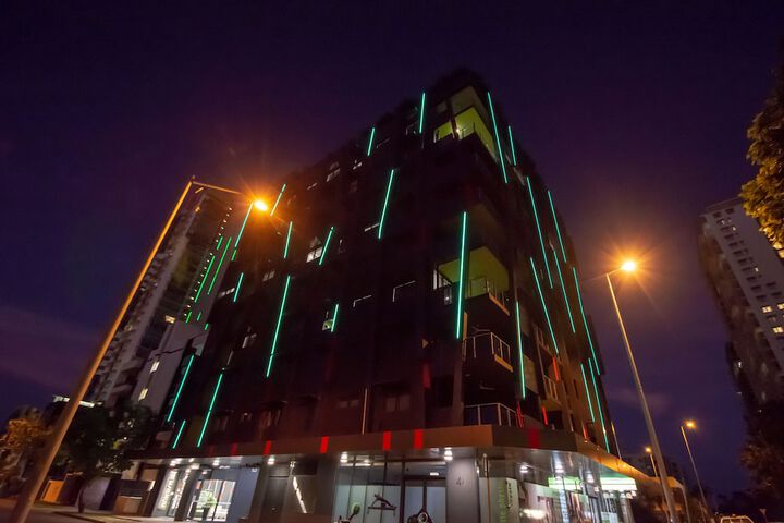Front of property - evening/night