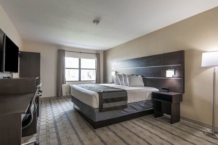 1 King Bed Mobility Hearing Impaired Accessible Room Roll in Shower (16 of 24)