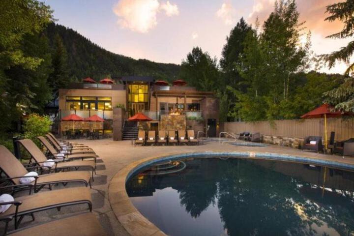 Image of 1 Bedroom Mountain Residence in The Heart of Aspen With Amenities Including Heated Pool Hot Tubs, Game Room & Spa