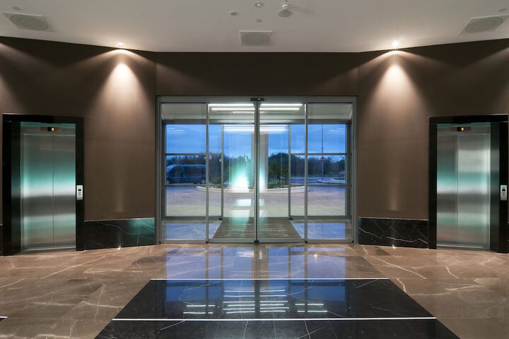 Interior entrance