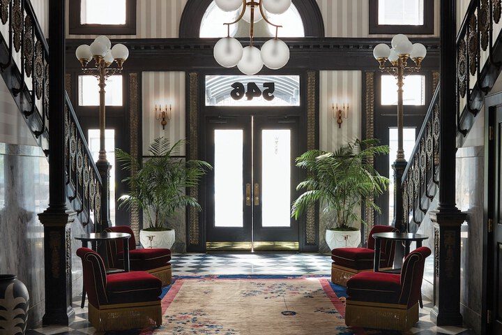 Interior entrance