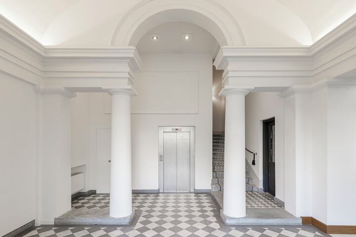 Interior entrance