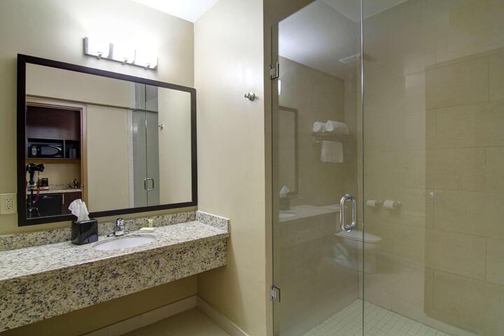 1 King Accessible Comm Assist Roll in Shower Microwave, Refrigerator WiFi Full Breakfast (20 of 25)