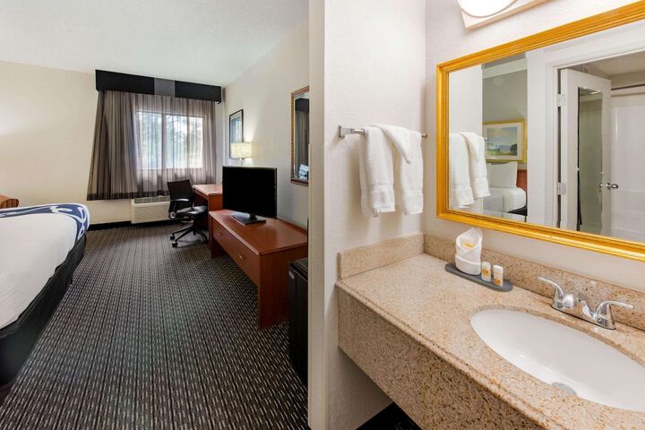 1 King Bed Mobilty Acessible Room Bathtub with Grab Bars (4 of 35)