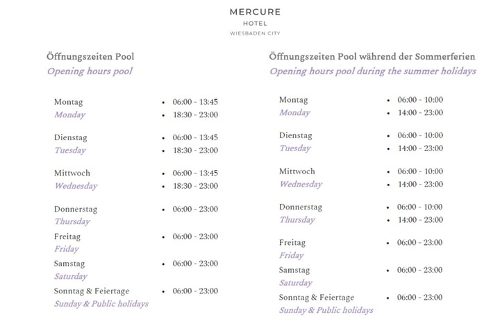Pools & Facilities