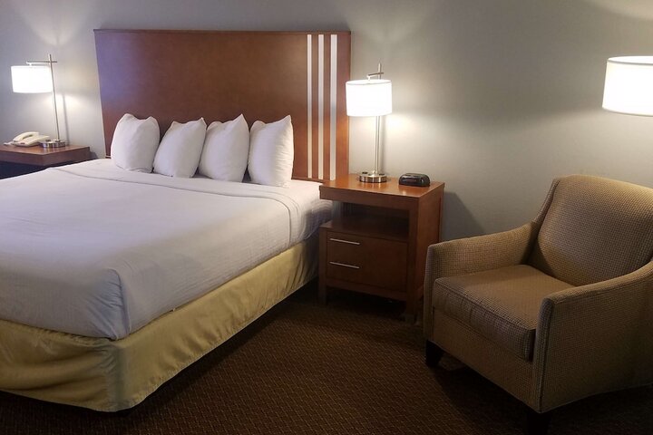 1 King Bed Flat Screen Television Microwave and Refrigerator High Speed Internet Accessible Continental Breakfast (5 of 20)