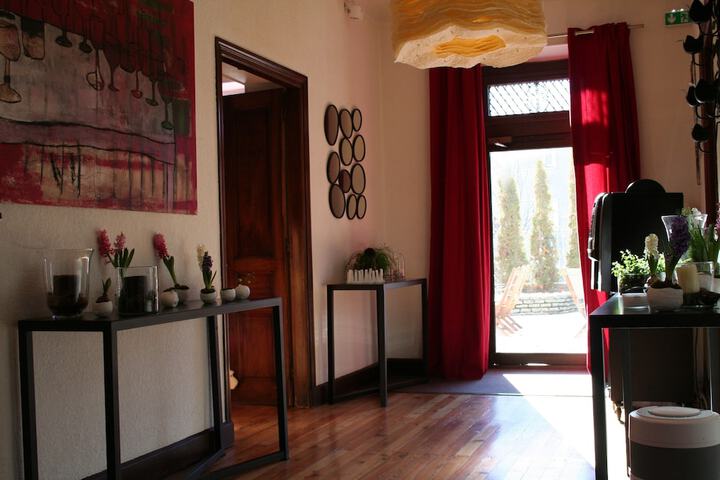 Interior entrance