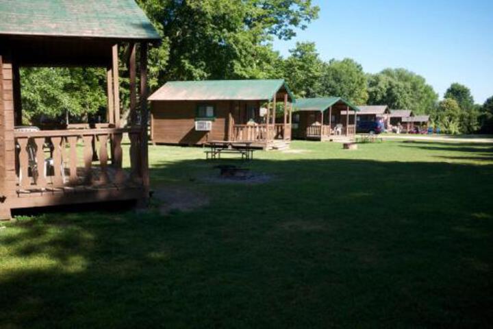 Fremont Jellystone Park Loft Cabin 4 in Fremont, MI