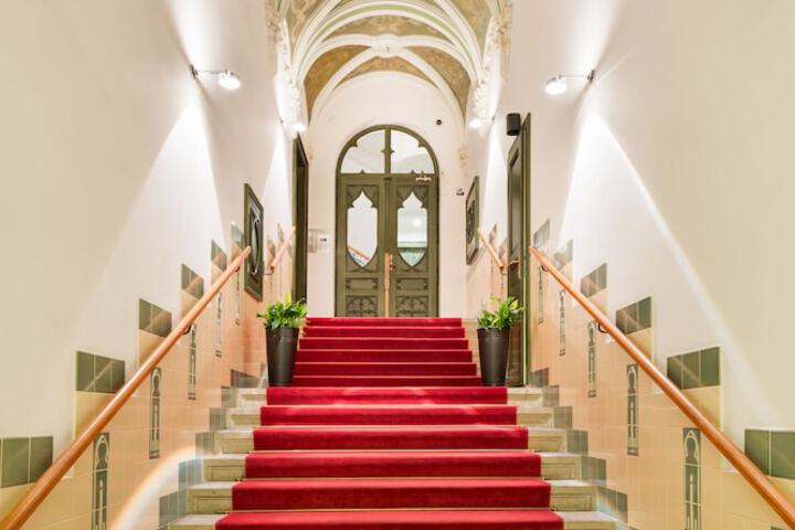 Interior entrance
