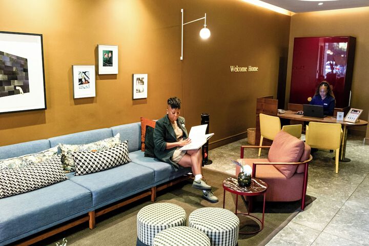 Lobby sitting area