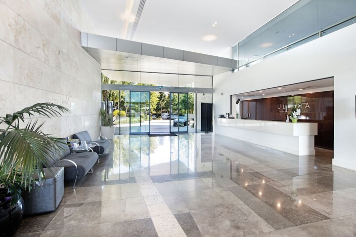 Interior entrance